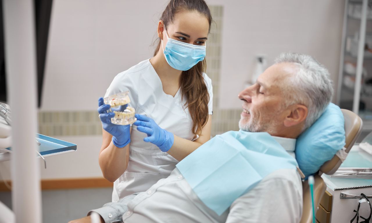 what does a tooth implant look like